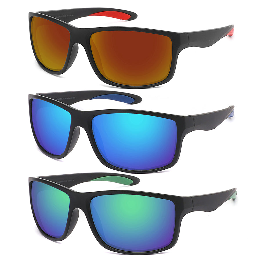 SPORT COLOR MIRROR POLARIZED WRAP SQUARE 570147/PRV