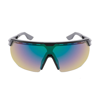 HALF FRAME SPORTS SHIELD UNISEX SUNGLASSES WHOLESALE 555709/REV