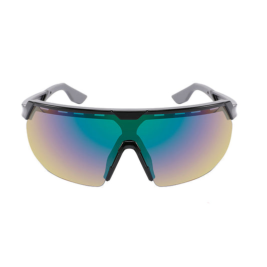 HALF FRAME SPORTS SHIELD UNISEX SUNGLASSES WHOLESALE 555709/REV