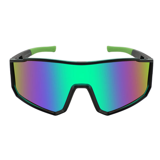 SPORTS SHIELD UNISEX COLOR MIRROR SUNGLASSES 55714TT-REV
