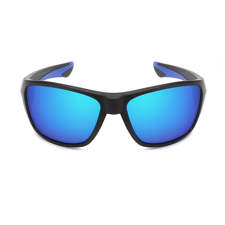 POLARIZED COLOR MIRROR SPORT WRAP BULK SUNGLASSES WHOLSALE 570148/PRV