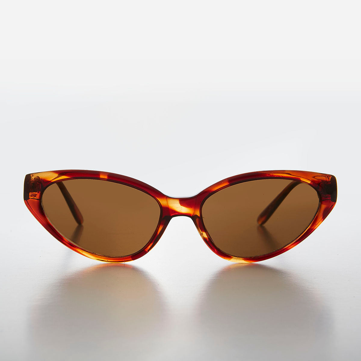 Shallow Lens Extreme Cat Eye Sunglass - Alexa