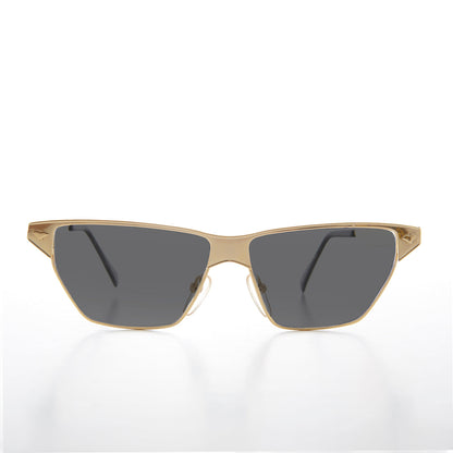 Gold Triangular Frame Vintage Sunglass - Franca