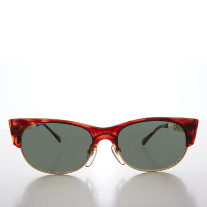 Updated 90s Half Frame Sunglasses - Glendon