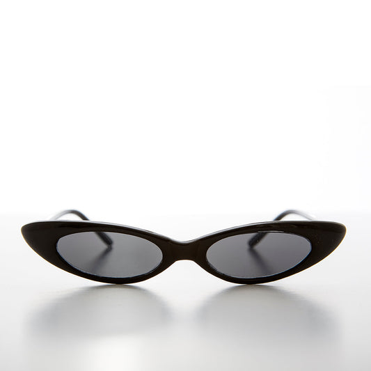 Skinny Punk Rock Cat Eye Sunglass - Slim