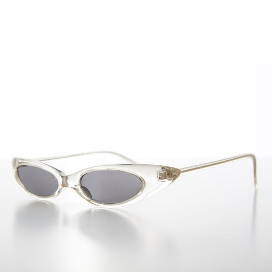 Narrow Punk Rock Cat Eye Sunglass - Slim