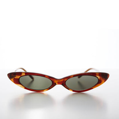 Skinny Punk Rock Cat Eye Sunglass - Slim