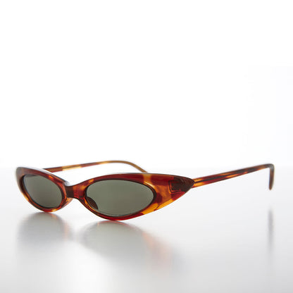 Skinny Punk Rock Cat Eye Sunglass - Slim