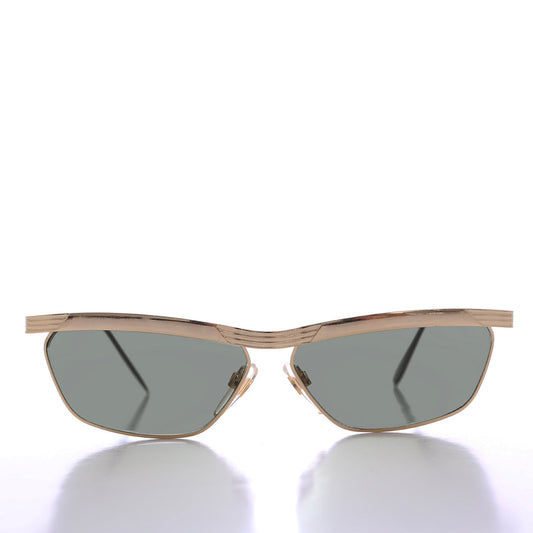 90s Curved Gold Black Frame - Yara